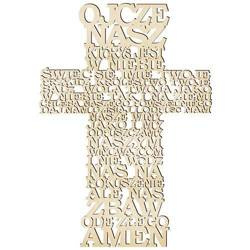 Pamiątka Komunii Świętej Komunia KRZYŻ OJCZE NASZ
