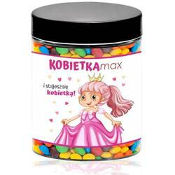 CYCKOLINA Prezent na Dzień Kobiet Butelka na Śmieszne Tabletki Cukierki