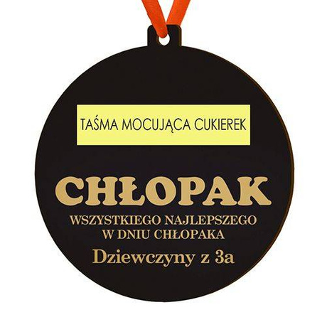 PREZENT DZIEŃ CHŁOPAKA UPOMINEK PREZENT MEDAL