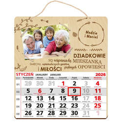 PREZENT NA DZIEŃ BABCI DZIADKA KALENDARZ 2026 DLA DZIADKÓW URODZINY ŚWIĘTA