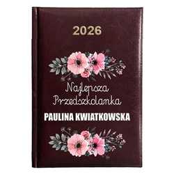 KALENDARZ KSIĄŻKOWY A5 dzienny 2026 ROK TERMINARZ NOTATNIK PRZEDSZKOLANKA