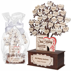PAMIĄTKA PREZENT NA DZIEŃ MAMY DLA MAMY MATKI TEŚCIOWEJ SERCE DRZEWKO