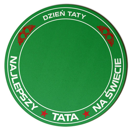 ZESTAW CZOŁG NA PIWO KUFEL PODSTAWKA PREZENT DLA TATY DZIEŃ OJCA TEŚCIA