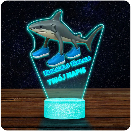 LAMPKA NOCNA LED 3D TRALALELO TRALALA prezent dziecka URODZINY statuetka