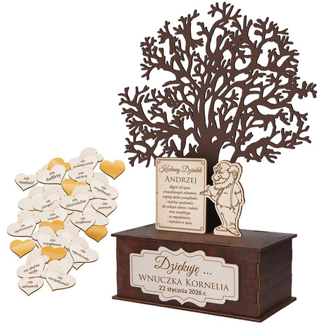 DZIEŃ DZIADKA UPOMINEK STATUETKA DRZEWKO PREZENT