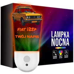 Lampka Nocna LED dla Dziecka auto Fiat 125p kontaktu gniazdka CZUJNIK