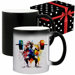 KUBEK SPORTOWY NAGRODA DLA SZTANGISTY PODNOSZENIE CIĘŻARÓW WEIGHTLIFTING