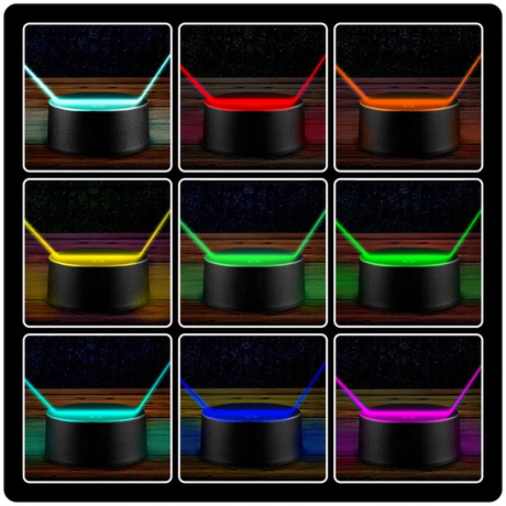 OBRAZEK LED PREZENT NA URODZINY 18 30 40 50 60 70 80 PAMIĄTKA URODZIN SERCE