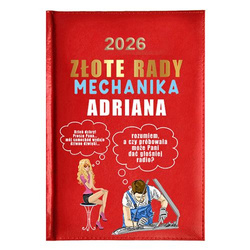 KALENDARZ KSIĄŻKOWY A5 dzienny 2026 ROK TERMINARZ NOTATNIK MECHANIK