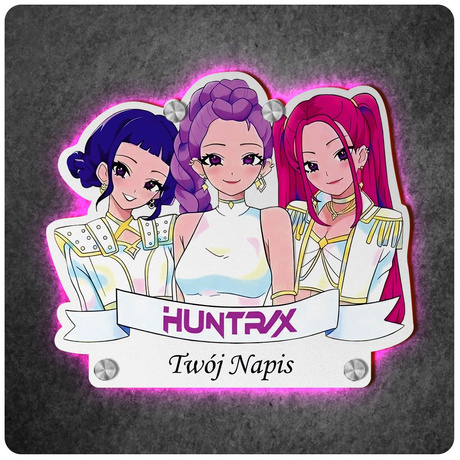 LAMPKA NOCNA LED Huntrix Łowczynie Demonów prezent DLA DZIECKA NA ŚCIANĘ