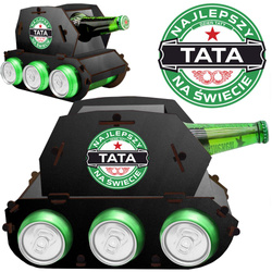 CZOŁG NA PIWO PREZENT DLA TATY DZIEŃ OJCA TEŚCIA TEŚCIU UPOMINEK NA PIWO