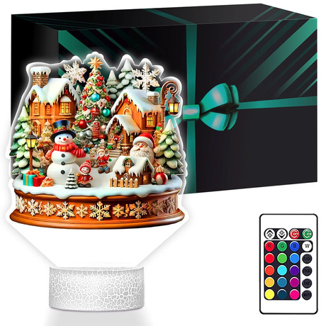 LAMPKA NOCNA LED 3D SZOPKA BOŻE NARODZENIE prezent dla dziecka NA ŚWIĘTA