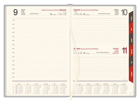 KALENDARZ KSIĄŻKOWY A5 dzienny 2026 ROK TERMINARZ NOTATNIK LEKARZ