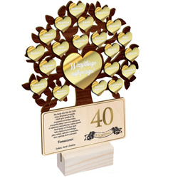 PREZENT NA URODZINY STATUETKA DRZEWKO DRZEWO 18 30 40 50 60 70 80 90