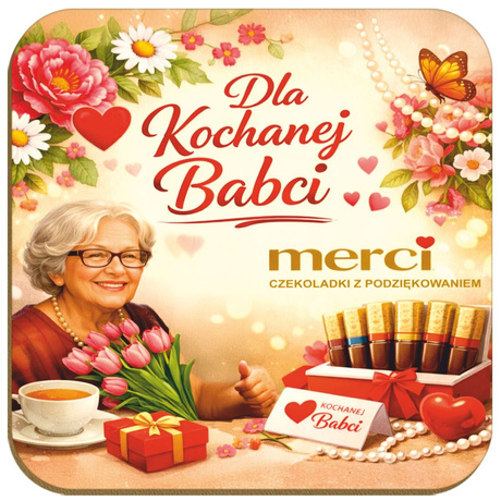 Podkładka pod kubek Dla Kochanej Babci HDF Prezent Dzień Babci