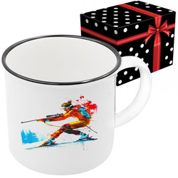 KUBEK SPORTOWY NAGRODA DLA BIATHLONISTY BIATHLON STRZELECTWO BIATHLONISTA