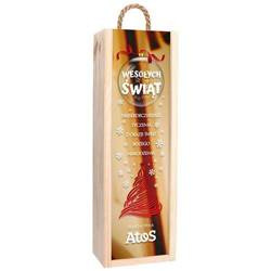 FIRMOWA SKRZYNKA NA WINO ALKOHOL PREZENT Z LOGO