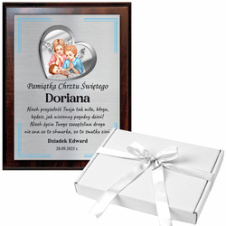 OBRAZEK PAMIĄTKA NA CHRZEST ŚWIĘTY PREZENT DLA CHRZEŚNIAKA CHRZEŚNICY