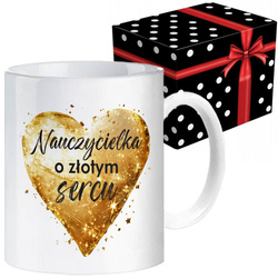 KUBEK PODZIĘKOWANIE NA ZAKOŃCZENIE ROKU SZKOLNEGO DLA NAUCZYCIELA WZORY MIX