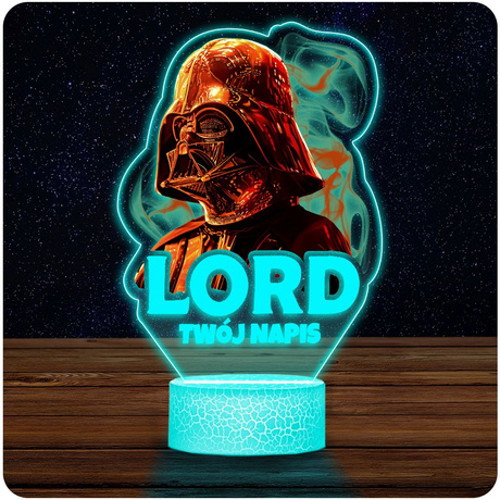 LAMPKA NOCNA LED 3D LORD VADER GWIEZDNE prezent dziecka URODZINY statuetka