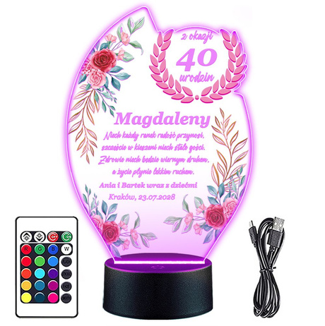 Prezent NA URODZINY 20 30 40 50 60 70 80 dla mamy siostry koleżanki babci
