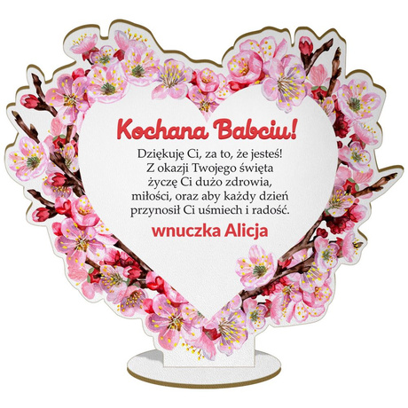 REZENT DLA DZIADKÓW DZIEŃ BABCI i DZIADKA UPOMINEK STATUETKA + GRAWER