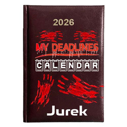 KALENDARZ KSIĄŻKOWY A5 dzienny 2026 ROK TERMINARZ NOTATNIK GRAFIK KOMPUTER