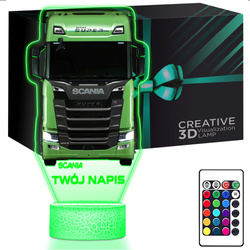 LAMPKA NOCNA LED 3D TIR CIĘŻARÓWKA prezent dziecka URODZINY statuetka