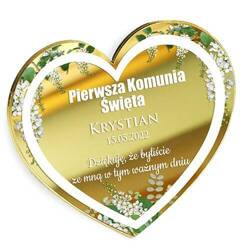 Podziękowanie KOMUNIA komunię magnes dla gości