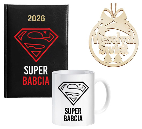KALENDARZ KUBEK ZESTAW PREZENTOWY DLA BABCI NA ŚWIĘTA KUBEK PREZENT BABCIA