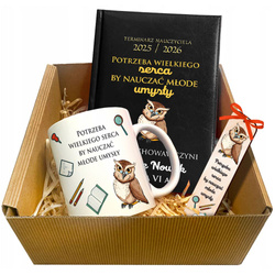 PODZIĘKOWANIE DLA NAUCZYCIELA PREZENT NA ZAKOŃCZENIE ROKU KUBEK TERMINARZ