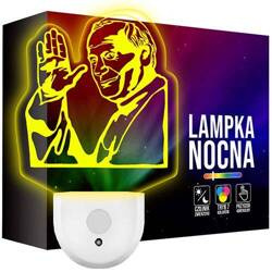 Lampka Nocna LED dla Dzieci PAPIEŻ JAN PAWEŁ II do kontaktu gniazdka
