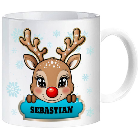 KUBEK ŚWIĘTA MIKOŁAJ GWIAZDKA PREZENT MIKOŁAJKI BOŻE NARODZENIE WŁASNE IMIĘ