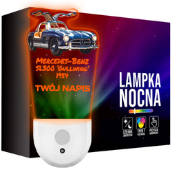 Lampka Nocna LED dla Dziecka Mercedes-Benz SL 300 kontaktu gniazdka CZUJNIK