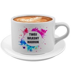 FILIŻANKA LOGO FIRMOWY LOGIEM Z TWOIM NADRUKIEM ZDJĘCIEM NAPISEM URODZINY