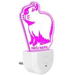 Lampka Nocna LED dla Dzieci KAPIBARA do kontaktu gniazdka CZUJNIK