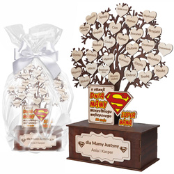 PAMIĄTKA PREZENT NA DZIEŃ MAMY DLA MAMY MATKI TEŚCIOWEJ SERCE DRZEWKO