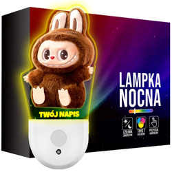 Lampka Nocna LED dla Dziecka LABUBU MONSTERS kontaktu gniazdka CZUJNIK