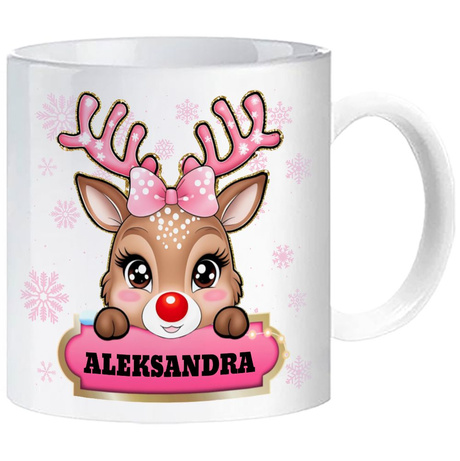 KUBEK ŚWIĘTA MIKOŁAJ GWIAZDKA PREZENT MIKOŁAJKI BOŻE NARODZENIE WŁASNE IMIĘ