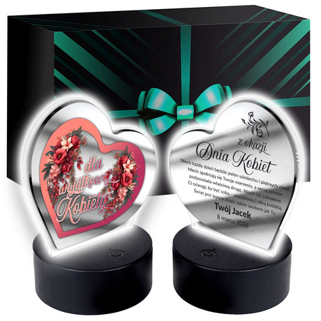 OBRAZEK LED PREZENT NA DZIEŃ KOBIET DLA UKOCHANEJ KOBIETY DZIEWCZYNY ŻONY