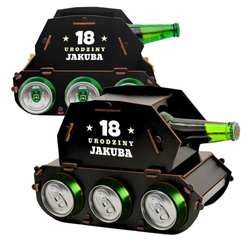 ŚMIESZNY PREZENT NA 18 URODZINY DLA FACETA CHŁOPAKA MĘŻA CZOŁG NA PIWO