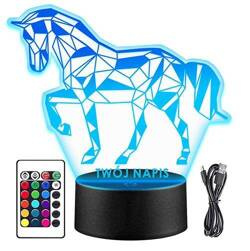 LAMPKA NOCNA KOŃ KONIK Jeździectwo 3D LED + PILOT prezent MIKOŁAJKI święta
