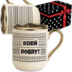 KUBEK BEZ CENZURY SP#ERDALAJ MIŁEGO DNIA A TERAZ WYP#ERDALAJ IDŹ PAN W CH#J PREZENT UKRYTY PRZEKAZ