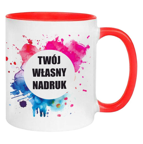 KUBEK FOTO LOGO FIRMOWE PREZENT Z WŁASNYM NADRUKIEM ZDJĘCIE URODZINY NAPISY