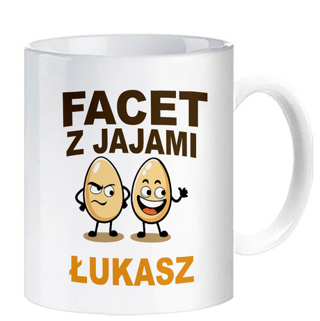 Kubek z nadrukiem KUBEK NA DZIEŃ CHŁOPAKA PERSONALIZOWANY PREZENT UPOMINEK MIX WZORY z imieniem