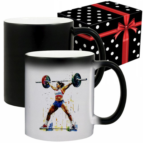 KUBEK SPORTOWY NAGRODA DLA SZTANGISTKI PODNOSZENIE CIĘŻARÓW WEIGHTLIFTING