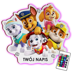 LAMPKA NOCNA LED Psi Patrol BAJKA prezent DLA DZIECKA NA ŚCIANĘ UPOMINEK