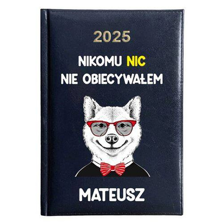 KALENDARZ KSIĄŻKOWY A5 dzienny 2025 ROK TERMINARZ NOTATNIK ŚMIESZNE