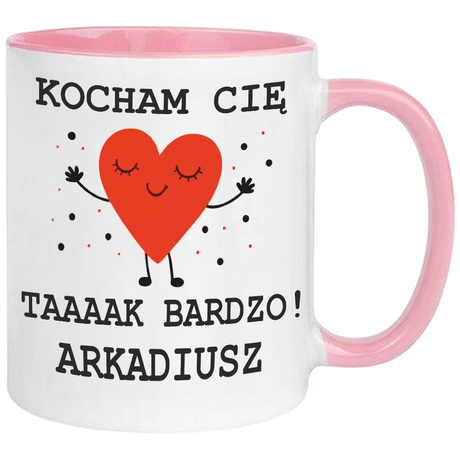 KUBEK PREZENT NA WALENTYNKI chłopaka NIEJ NIEGO ROCZNICĘ DLA ZAKOCHANYCH