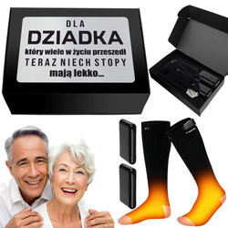 Skarpety elektryczne podgrzewane prezent dla DZIEŃ BABCI DZIADKA na Święta